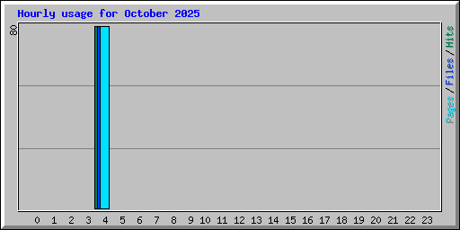 Hourly usage for October 2025